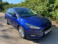Used Ford Focus Zetec 2015 Blue Hatchback