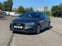 Used Audi A3 S-Line 150 HP (110 kW) 2018 Grey Sedan