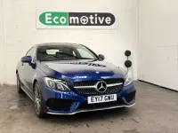 Usado Mercedes C220 AMG line 170 HP (125 kW) 2017 Azul Coupé