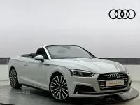 Used Audi A5 Cabriolet S-Line 190 HP (139 kW) 2019 White Cabriolet