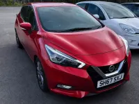 Used Nissan Micra Acenta 71 HP (52 kW) 2017 Red Hatchback