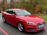 Used Audi A5 Sportback S-Line 2017 Red Hatchback