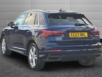 Used Audi Q3 S-Line 150 HP (110 kW) 2023 Navarra blue SUV