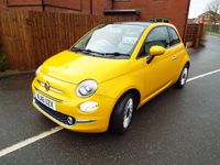 Used Fiat 500 Lounge 69 HP (50 kW) 2016 Yellow Hatchback