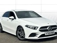 Used Mercedes A200 AMG line 163 HP (119 kW) 2019 White Hatchback