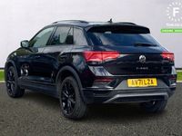 used VW T-Roc HATCHBACK 1.5 TSI EVO Black Edition 5dr ction leather trimmed steering wheel] [Bluetooth telephone and audio connection for compatible devices,Lane assist with warning text instrument cluster,Automatic coming/leaving home lighting functio