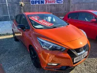 Used Nissan Micra Acenta 90 HP (66 kW) 2018 Orange Hatchback
