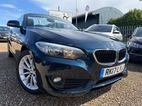 Used BMW 218 Comfort Edition 136 HP (100 kW) 2017 Blue Cabriolet