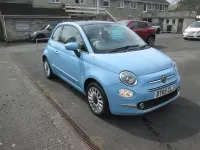 Used Fiat 500 Lounge 69 HP (50 kW) 2016 Blue Hatchback