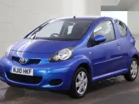 Used Toyota Aygo 68 HP (50 kW) 2010 Blue Hatchback