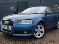 Begagnad Audi A3 Sport 160 HK (117 kW) 2009 Blå Halvkombi