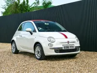 Used Fiat 500C Lounge 69 HP (50 kW) 2011 White Cabriolet