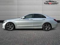 Used Mercedes C300 AMG line 245 HP (180 kW) 2019 Silver Sedan
