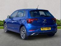 Used VW Polo Life 95 HP (69 kW) 2023 Blue Hatchback