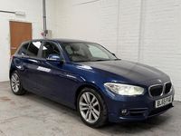 Used BMW 120 Sport Line 2016 Blue Hatchback