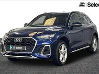 Begagnad Audi Q5 S-Line 200 HK (147 kW) 2021 Blå SUV