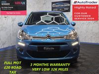 Used Citroën C3 PureTech 82 HP (60 kW) 2016 Blue Hatchback
