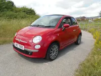 Used Fiat 500 Pop 69 HP (50 kW) 2010 Red Cabriolet