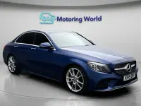Used Mercedes C220 AMG line 194 HP (142 kW) 2019 Blue Sedan