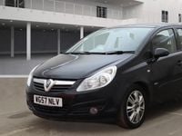 Used Vauxhall Corsa Design Edition 89 HP (65 kW) 2008 Black Hatchback