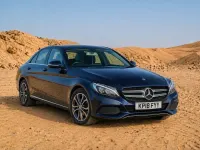 Begagnad Mercedes C220 170 HK (125 kW) 2018 Blå Sedan