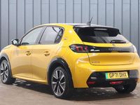 Used Peugeot e-208 GT 98 kW (134 HP) 2021 Yellow Hatchback