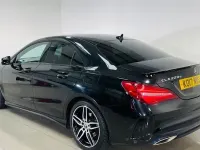 Used Mercedes CLA220 AMG line 177 HP (130 kW) 2017 Black Coupe