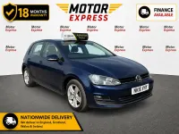 Used VW Golf VII Edition 110 HP (80 kW) 2016 Blue Hatchback