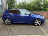Used Peugeot 308 GT-line 120 HP (88 kW) 2017 Blue Hatchback