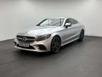 Used Mercedes C300 AMG Line Premium 258 HP (189 kW) 2019 Silver Coupe