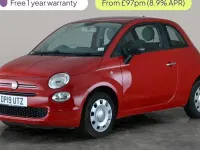 Used Fiat 500 Pop 69 HP (50 kW) 2019 Red Hatchback