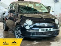 Used Fiat 500 Lounge 69 HP (50 kW) 2011 Black Hatchback