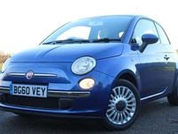 Used Fiat 500 Lounge 69 HP (50 kW) 2010 Blue Hatchback