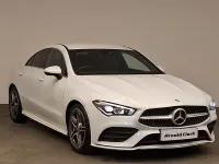 Used Mercedes CLA180 AMG line 136 HP (100 kW) 2020 White Coupe
