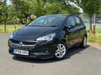 Used Vauxhall Corsa Design Edition 90 HP (66 kW) 2018 Black Hatchback
