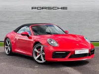 Used Porsche 992 444 HP (326 kW) 2019 Guards red Cabriolet