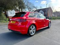 Used Audi A3 S-Line 2016 Red Hatchback
