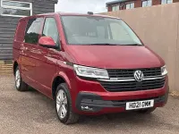Used VW Transporter Highline 204 HP (150 kW) 2021 Red Van