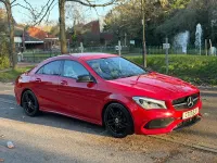 Begagnad Mercedes CLA180 AMG line 2017 Röd Sedan