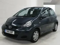 Used Toyota Aygo 68 HP (50 kW) 2011 Green Hatchback