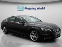 Used Audi A5 Sportback S-Line 190 HP (139 kW) 2018 Black Hatchback