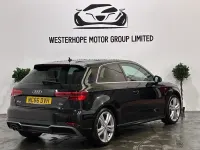 Used Audi A3 S-Line 150 HP (110 kW) 2017 Black Hatchback