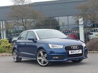 Used Audi A1 S-Line 125 HP (91 kW) 2017 Blue Hatchback