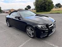 Used Mercedes E300 AMG line 245 HP (180 kW) 2018 Black Cabriolet