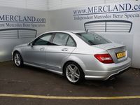 used Mercedes C220 C-Class 2014 (14) MERCEDES BENZCDI AMG SPORT SALOON DIESEL AUTO SILVER