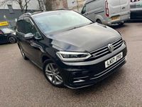 Used VW Touran R-line 150 HP (110 kW) 2017 Black MPV