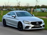 Second-hand Mercedes C300 AMG line 258 CP (189 kW) 2019 Argintiu Coupe