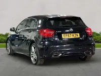 Begagnad Mercedes A180 AMG Line Premium 2017 Svart Halvkombi