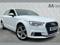 Begagnad Audi A3 Sport 150 HK (110 kW) 2017 Vit Halvkombi