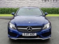 Used Mercedes C300 AMG line 245 HP (180 kW) 2017 Blue Coupe
